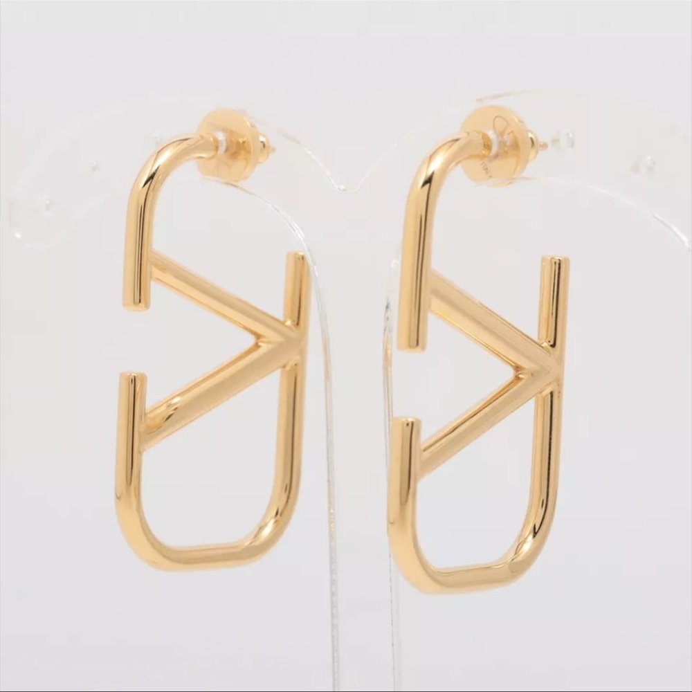 Valentino Garavani V logo Signature Piercing jewelry (for both ears) GP Gold